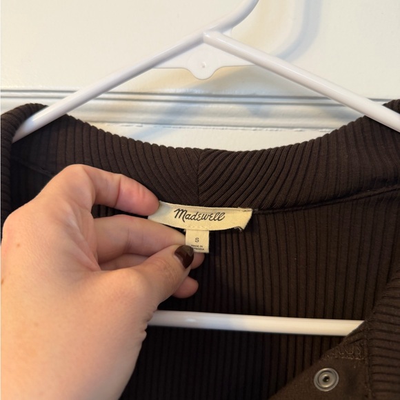 Madewell Ribbed Button-Up Top - Picture 3 of 5
